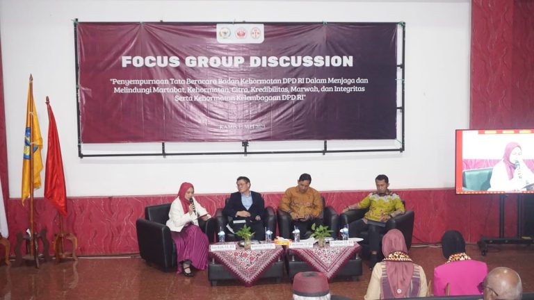 FH Gelar FGD Penguatan Fungsi BK DPD RI dan Efektivitas Sistem Bikameral