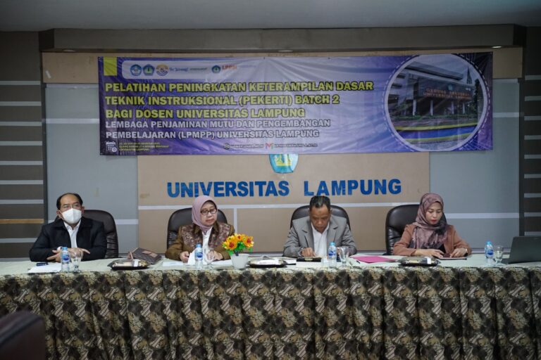Unila Gelar Pelatihan Pekerti Batch Dua bagi Dosen