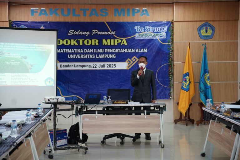 Bagus Sapto Mulyatno Raih Gelar Doktor ke-25 FMIPA