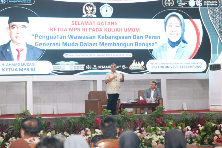 Unila Sukses Gelar Kuliah Umum Kebangsaan Bersama MPR RI