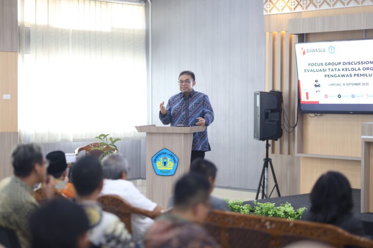 Prof. Ayi Dorong Penguatan Fungsi Kontrol Bawaslu dalam FGD Evaluasi Tata Kelola