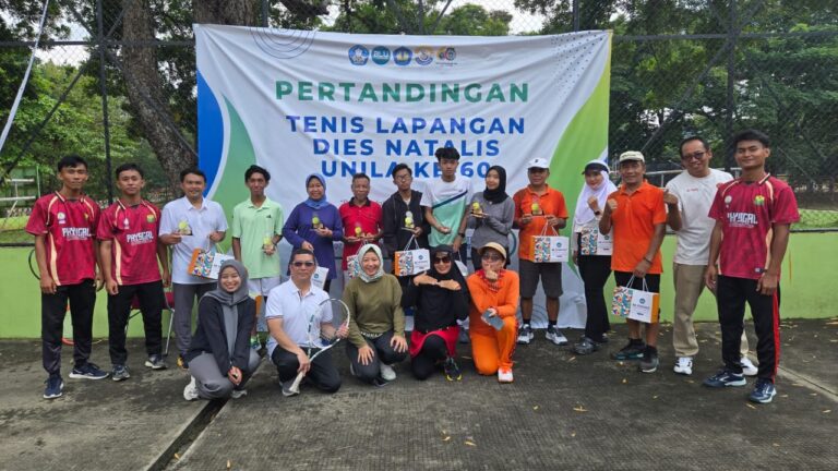 Unila Sukses Gelar Turnamen Tenis Lapangan Dies Natalis ke-60