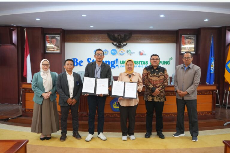 Unila dan PT Pegadaian Lampung Taken MoU Perkuat Literasi Keuangan dan SDM Kampus