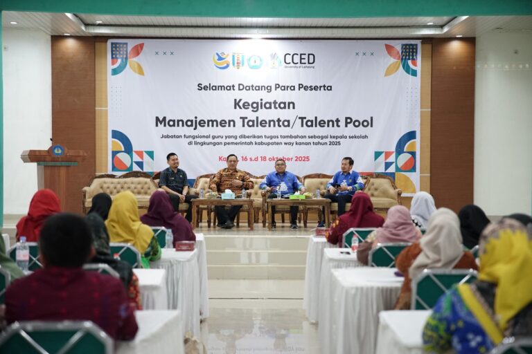 Unila dan Pemkab Way Kanan Gelar Manajemen Talenta untuk Kepsek