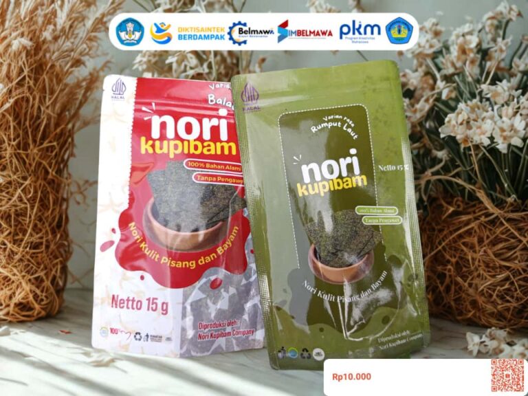 Nori-Kupibam: Inovasi Camilan Sehat Berserat Tinggi Sebagai Preventif Gangguan Pencernaan