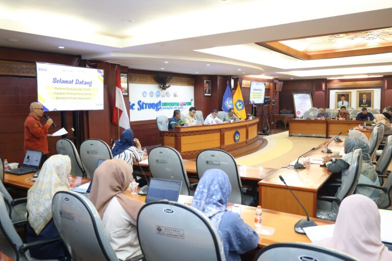 Unila Gelar Evaluasi dan Profil Capaian Kinerja Kerja Sama Berbasis Model Hexahelix