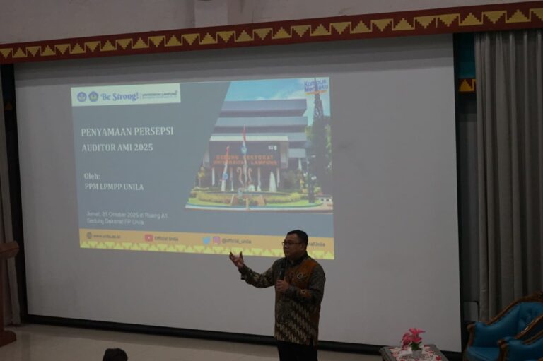 Unila Samakan Persepsi Auditor AMI Perkuat Sistem Penjaminan Mutu
