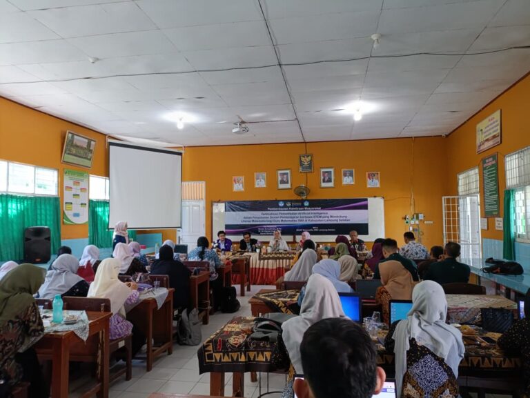 Dosen dan Mahasiswa FKIP Unila Latih AI STEM