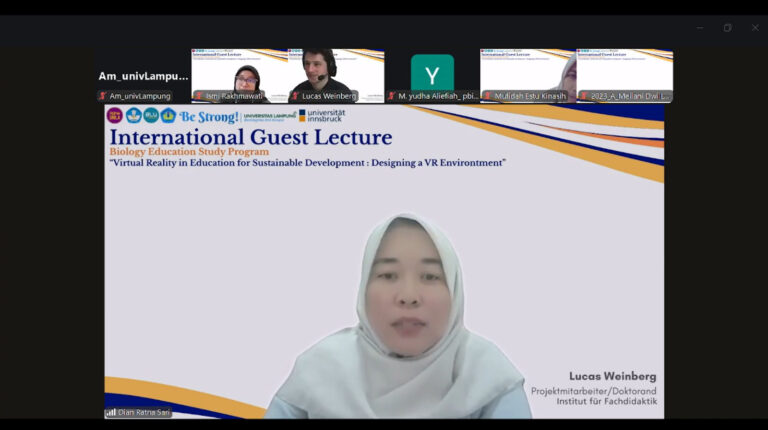 Pendidikan Biologi FKIP Hadirkan Expert VR dalam International Guest Lecture