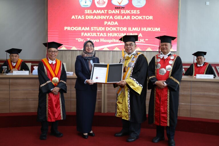 Doktor Ilmu Hukum Unila Gagas Sistem Restorative Justice Terintegrasi untuk Penguatan Hukum Pidana