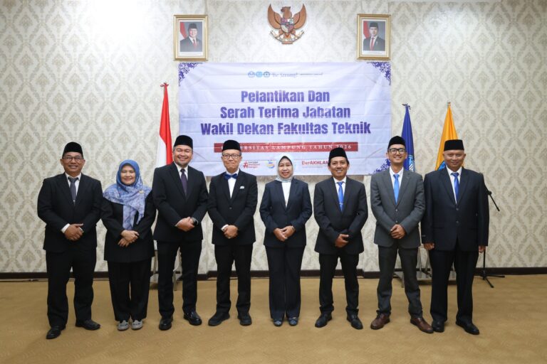 Rektor Lantik Tiga Wakil Dekan Baru Fakultas Teknik 2026-2030