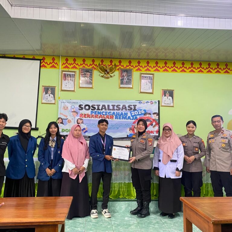 Mahasiswa KKN FKIP Gelar Sosialisasi Kenakalan Remaja di SMPN 29 Bandar Lampung