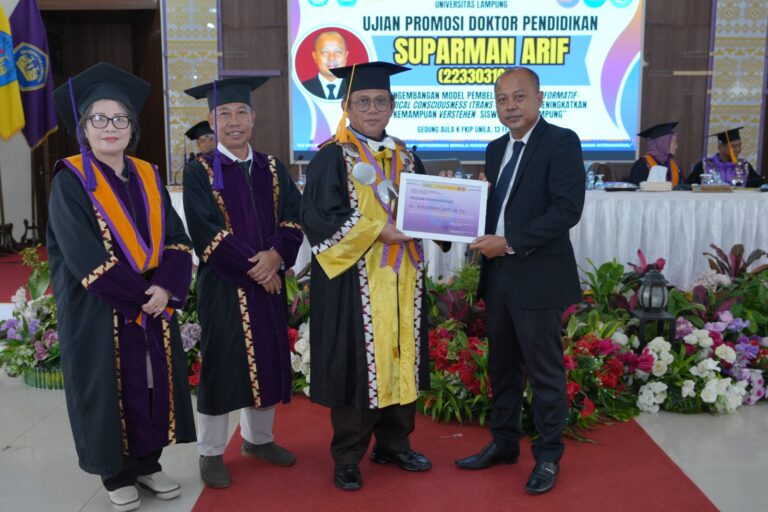 Promosi Doktor Suparman Arif Hadirkan Dirjen GTK sebagai Penguji Eksternal