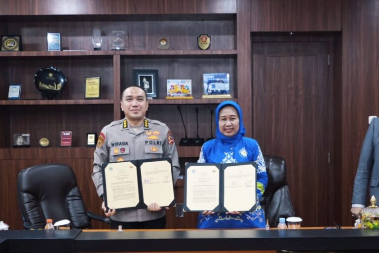 Unila dan Polri Teken PKS Perkuat Sinergi Pendidikan dan Penegakan Hukum