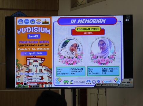 FMIPA Beri Penghormatan Khusus bagi Dua Mahasiswi Almarhumah, Tegaskan Kampus Berdampak Lewat Nilai Kemanusiaan