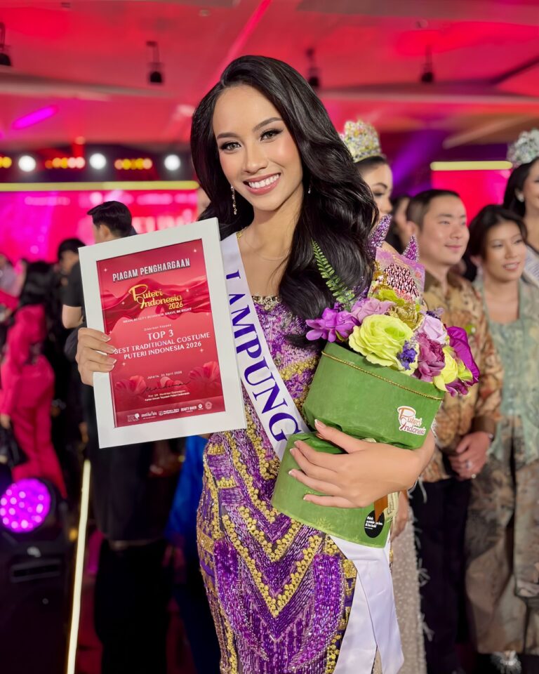 Memukau di Panggung Nasional, Agita Nazara Raih Top 3 Best Traditional Costume Puteri Indonesia 2026