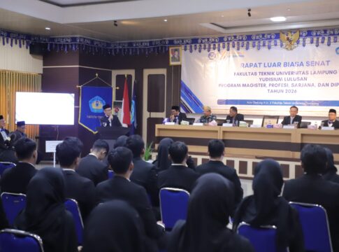 FT Gelar Yudisium, Sekda Lampung Dorong Lulusan Berani Berwirausaha