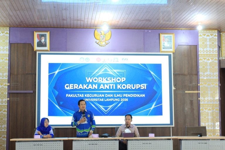 FKIP Unila Gelar Workshop Anti Korupsi: “Scroll Cerdas, Aksi Tegas: Integritas adalah Identitas