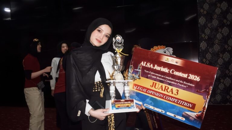 Sri Fatma Delya Raih Prestasi Nasional pada Legal Opinion ALSA Juristic Contest 2026