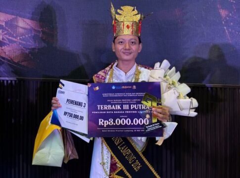 Muhammad Luthfi Handika Juara III Duta Bahasa Lampung 2026