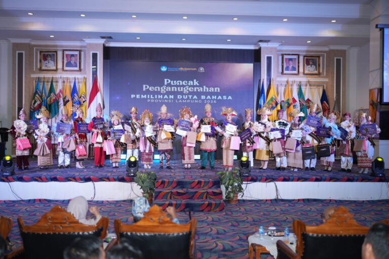 Sebelas Mahasiswa Unila Raih Prestasi Duta Bahasa Provinsi Lampung 2026