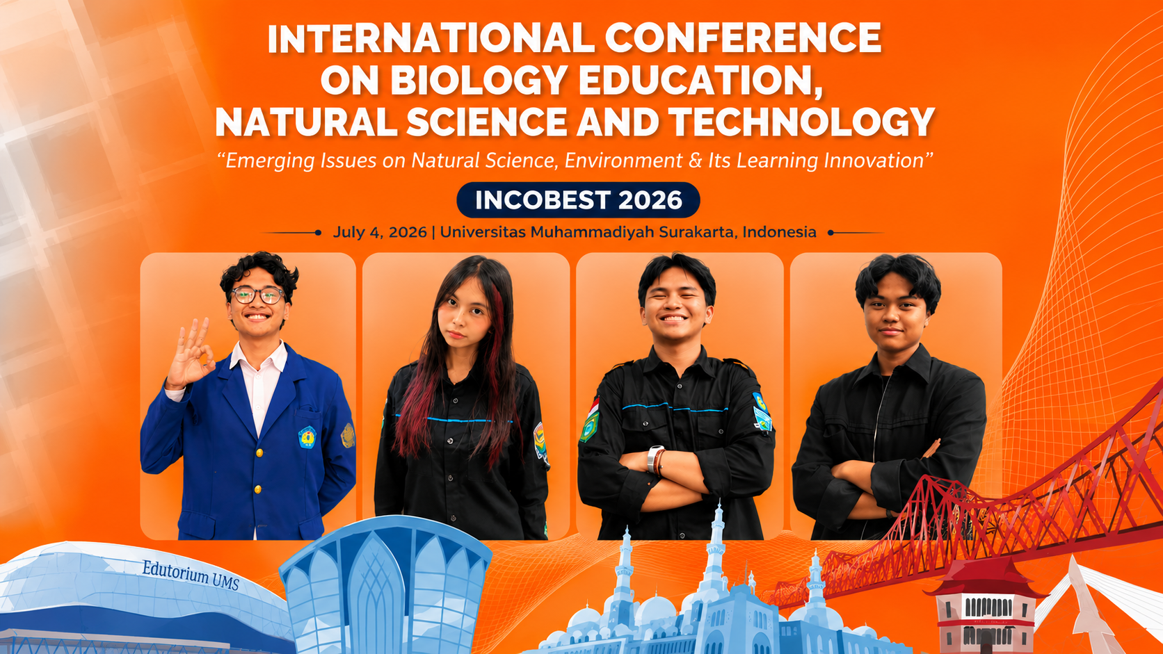 Empat Mahasiswa Jurusan Biologi FMIPA Oral Presenter pada INCOBEST 2026