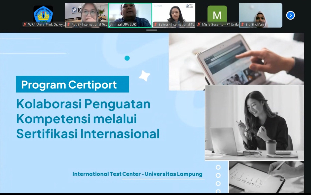 Unila dan ITC Indonesia Jajaki Kolaborasi Sertifikasi Internasional